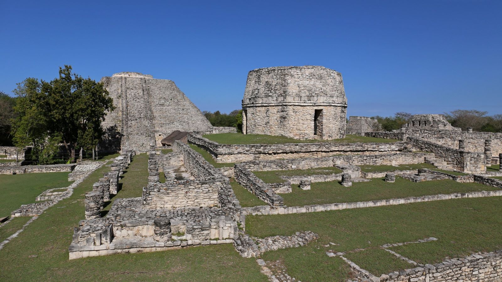 Mayapan ancient maya ruins in Yucatan, Mexico