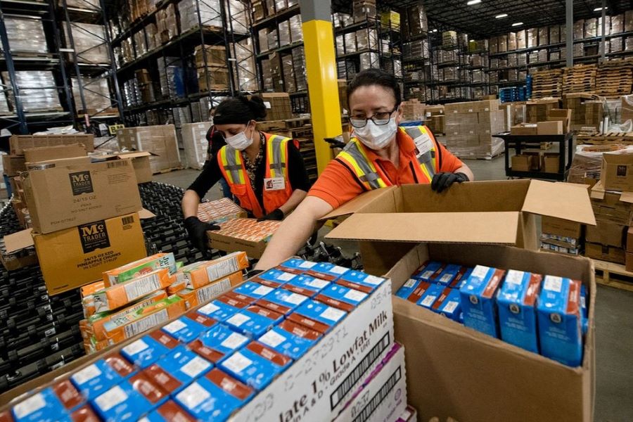 In 2020, McLane Global partnered with the Baylor Collaborative on Hunger and Poverty on the Emergency Meals-To-You program to deliver nutritious, shelf-stable meals directly to rural students in 43 states and Puerto Rico. (Photo courtesy of McLane Global.
