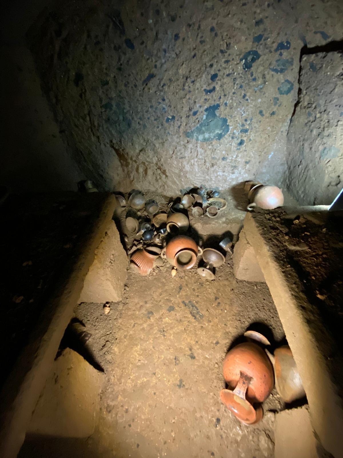 7th century BC intact Etruscan tomb