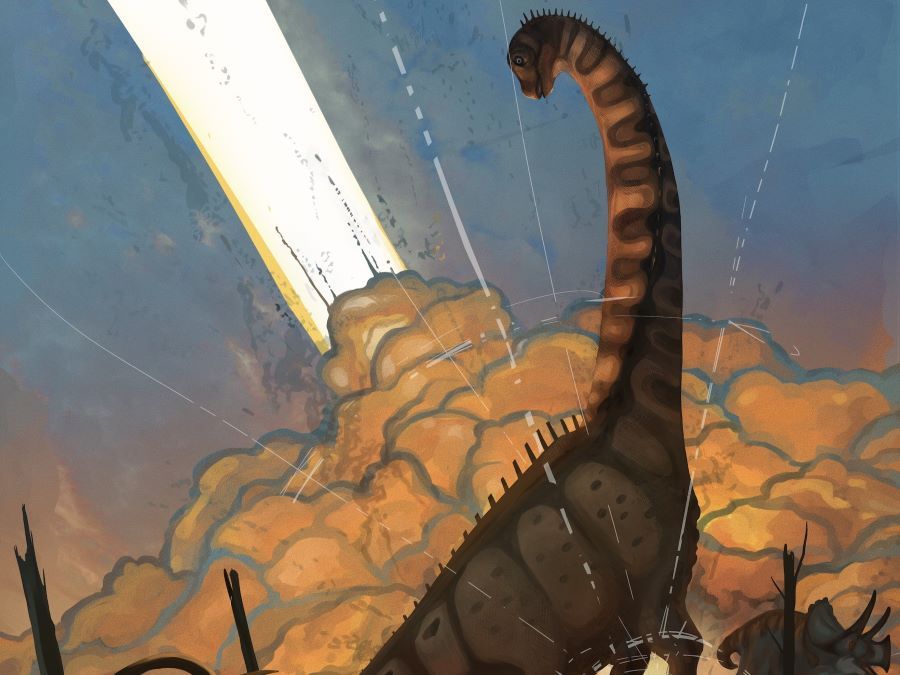 Alamosaurus illustrated by Natalia Jagielska