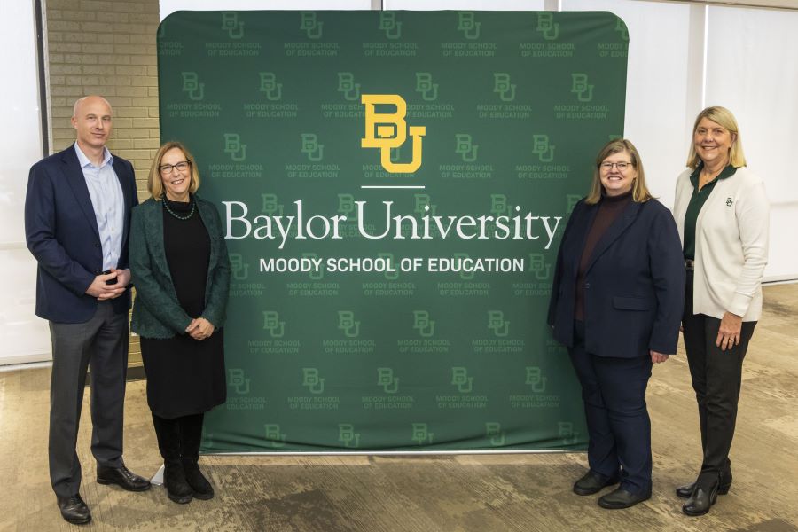 Left to Right: Jason Diffenderfer, Nancy Brickhouse, Shanna Hagan-Burke, Linda Livingstone Moody School of Education