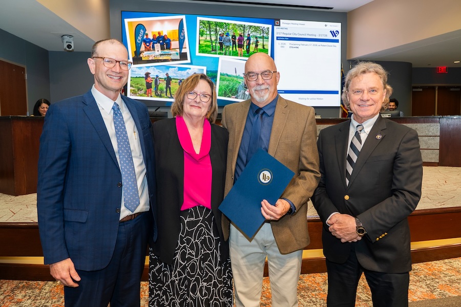 Robert Doyle is honored by the City of Waco