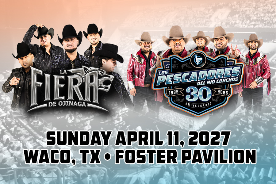 El concierto de La Fiera de Ojinaga & Los Pescadores del Río Conchos ha sido reprogramado para el domingo 11 de abril de 2027 a las 6 p.m. en Foster Pavilion en Waco, Texas.