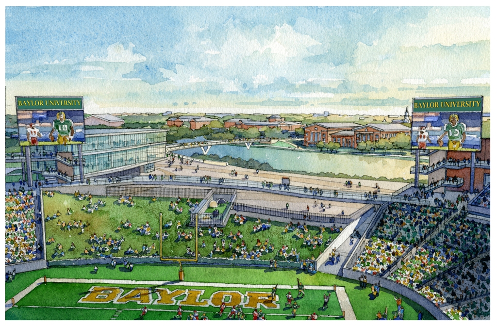 Artist's Rendering of the Endzone View