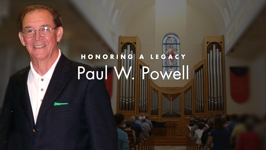 Paul W. Powell memorial graphic