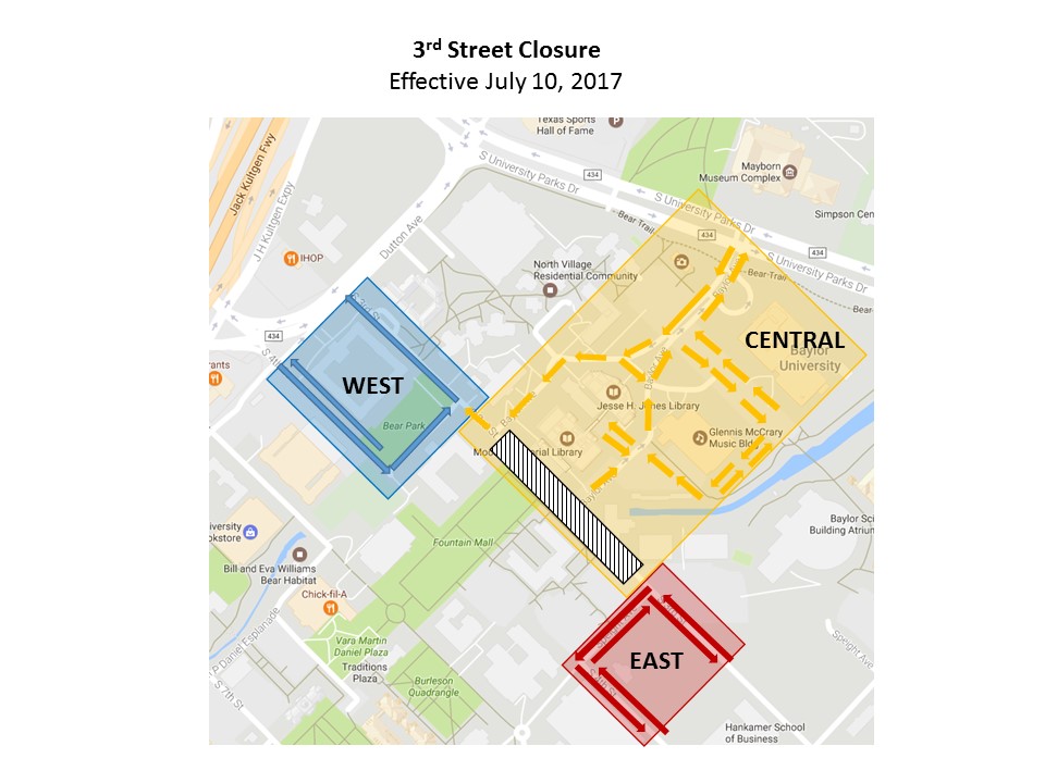 3rd Street Closure Map