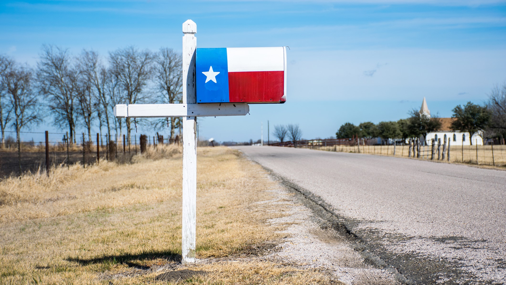 Rural Texas mailbox