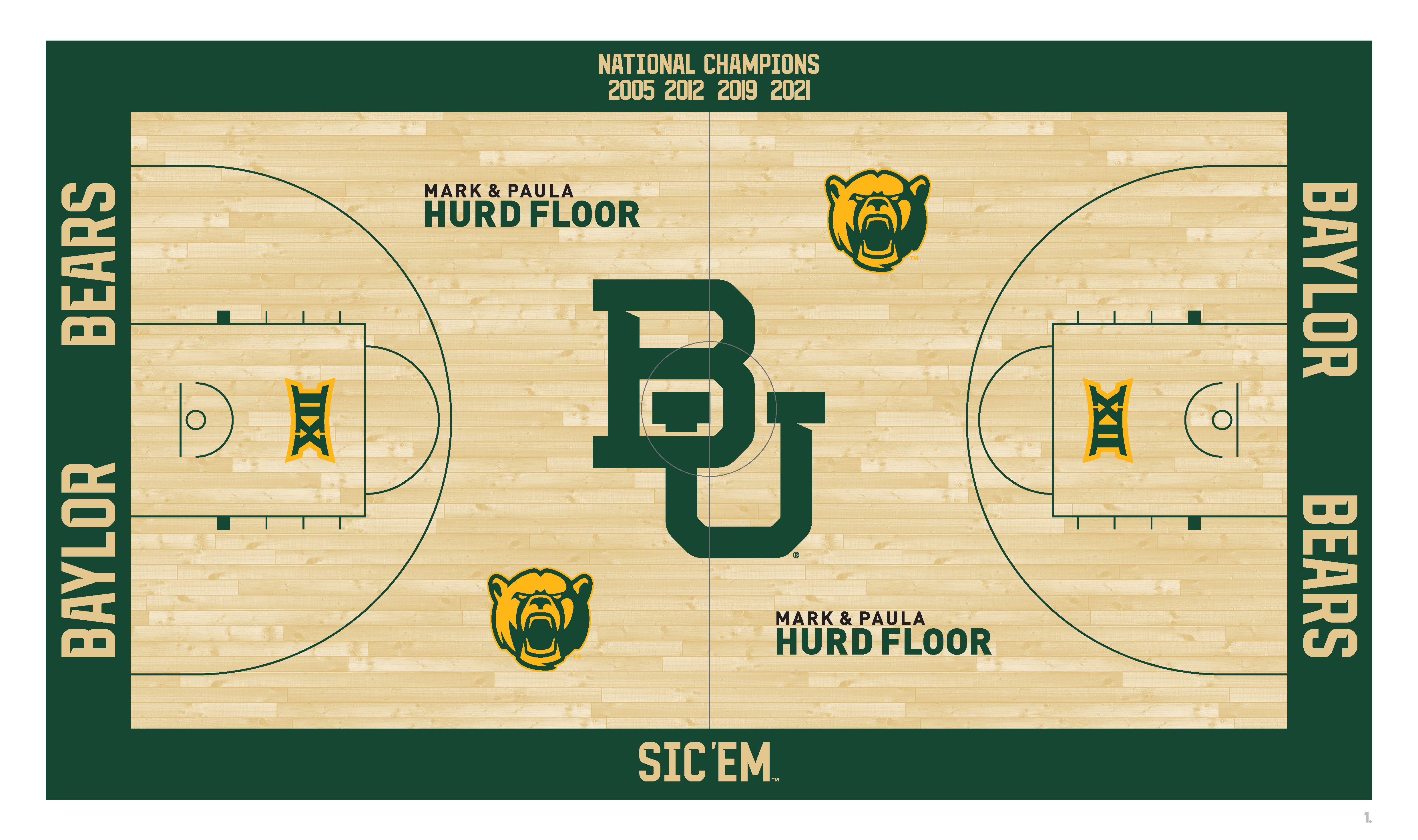 Baylor Basketball Pavilion Floor