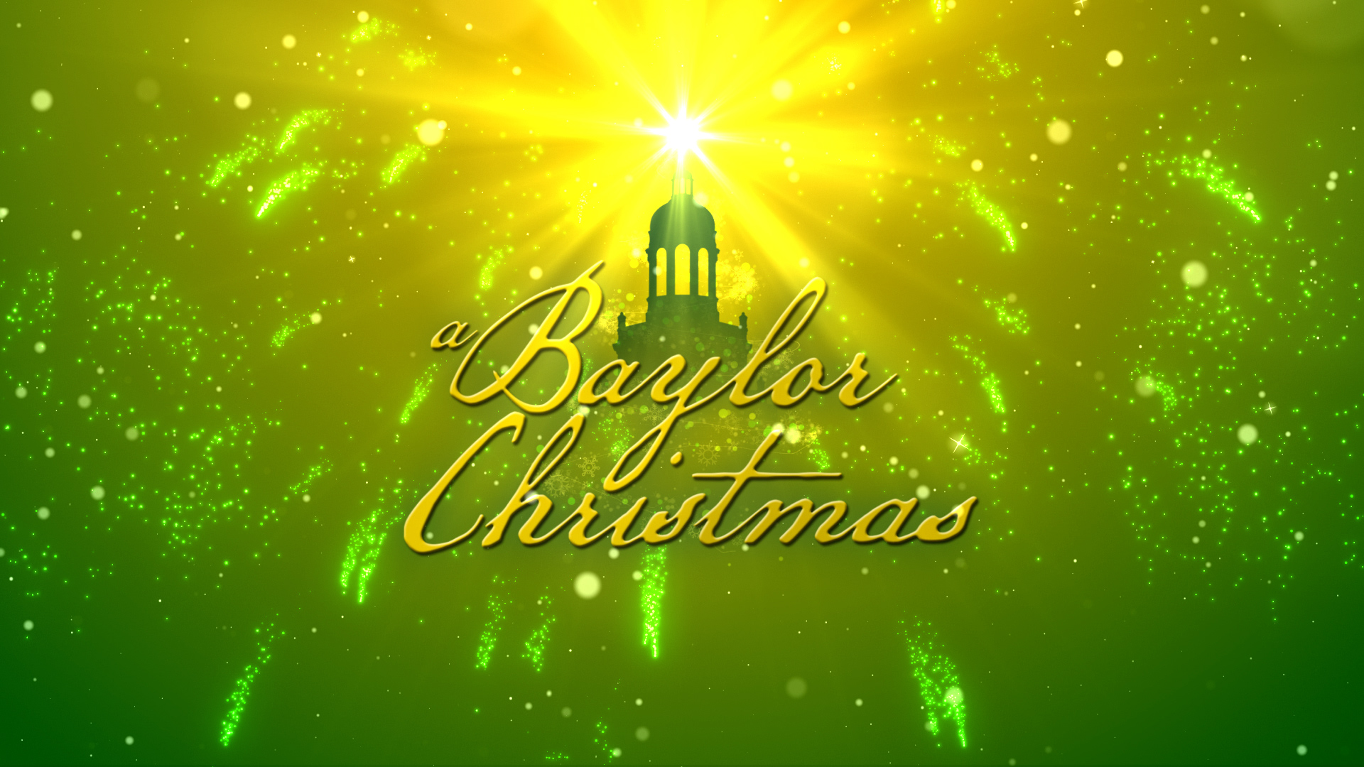 A Baylor Christmas logo