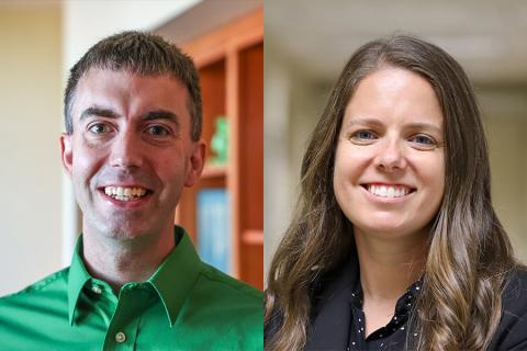 Baylor professors Tom Fergus and Annie Ginty