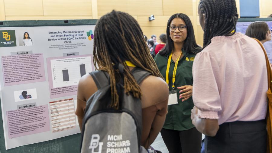 McNair Scholar presents her research at McNair Research Conference