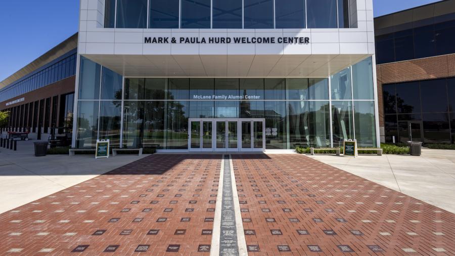 Mark and Paula Hurd Welcome Center Entrance