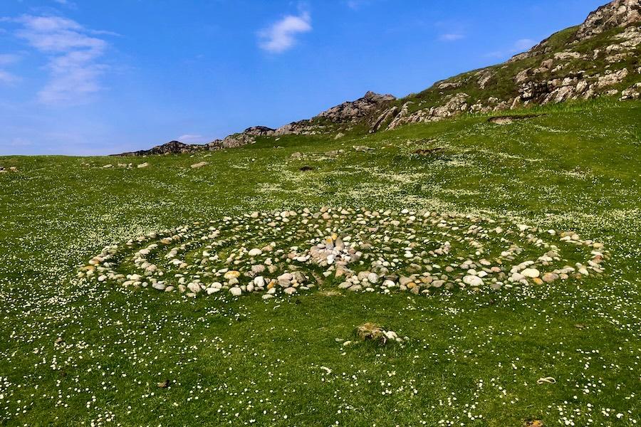 labyrinth in Iona, Scotland