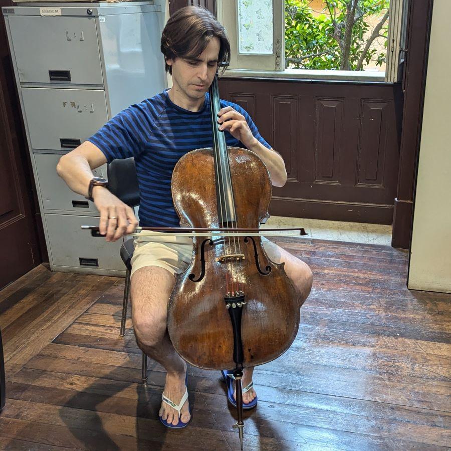 A Baylor cello professor plays the instrument of a legendary Brazilian cellist and composer