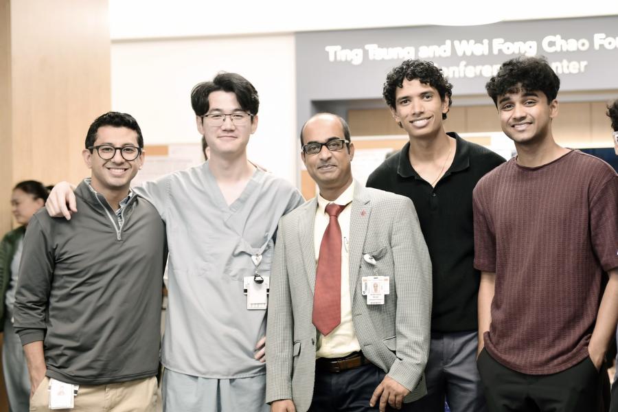 Baylor Student Abihnav Rajkumar with BMC research time