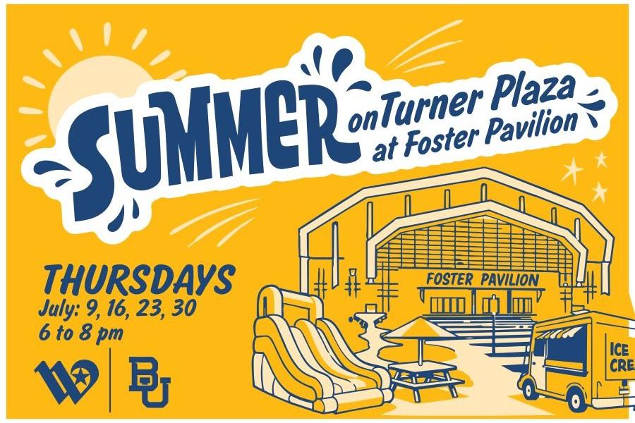 Outdoor event called Summer on Turner Plaza at Foster Pavilion will be held each Thursday in July from 6 to 8 p.m.