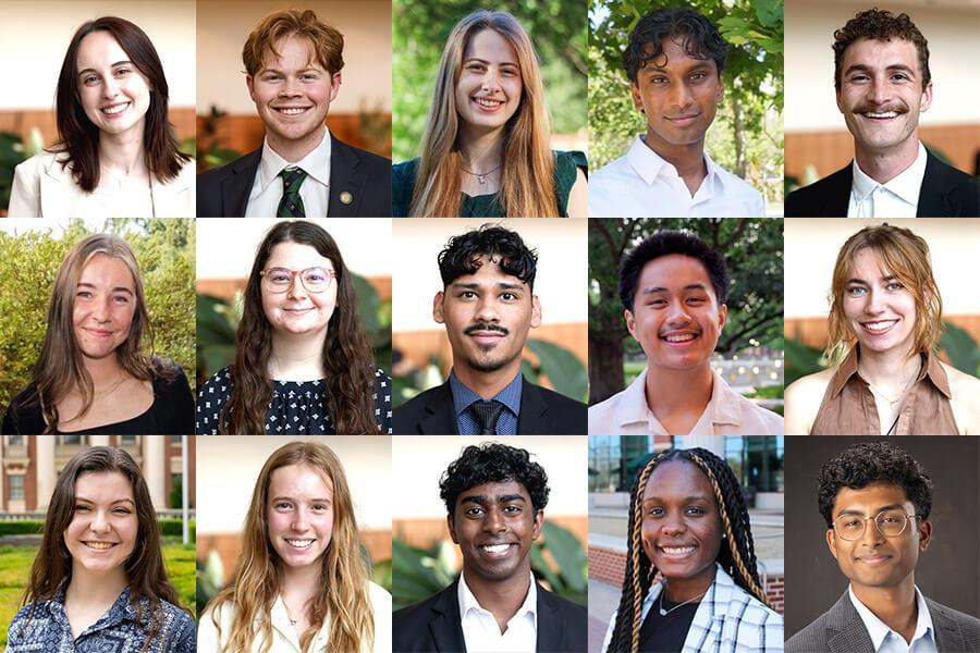 Grid of Fulbright and Rotary Global Winners