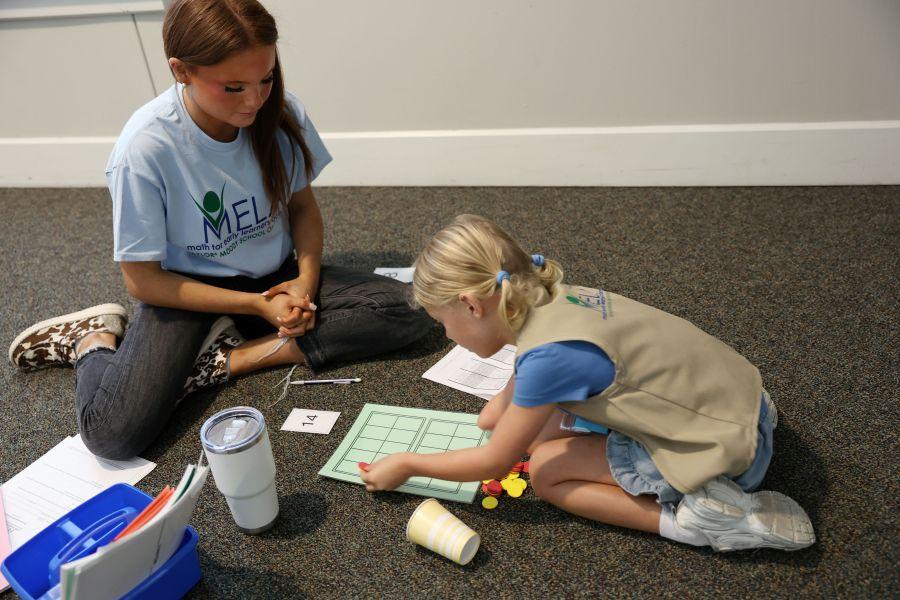 Baylor MELA student plays math games