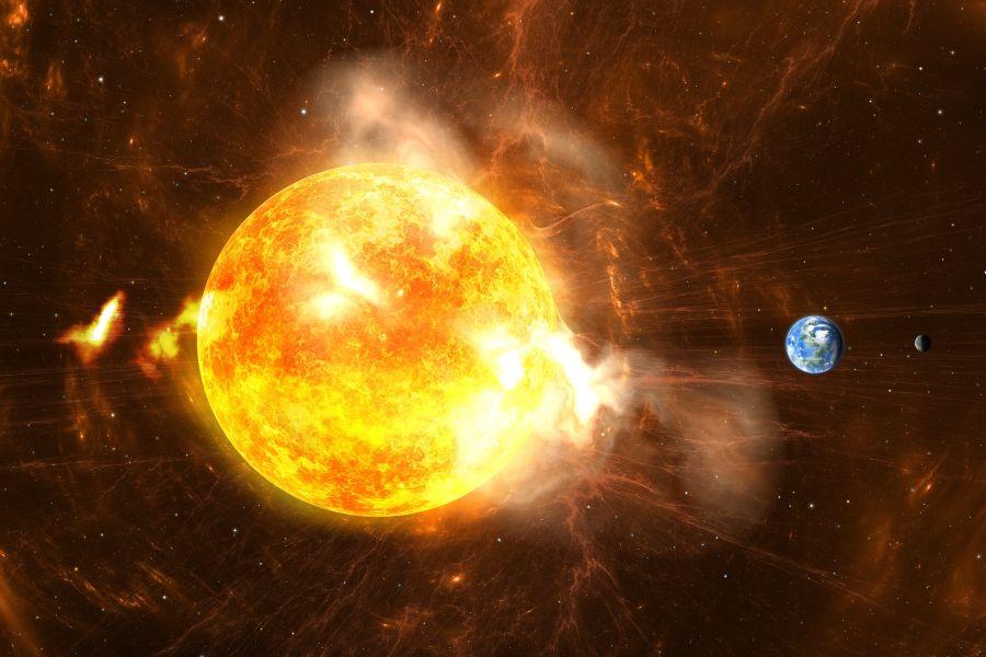 Giant Solar Flare