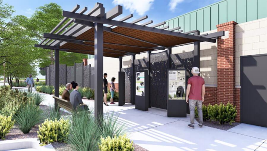 Rendering of future Bear Habitat improvements