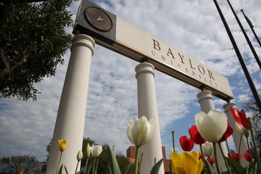 Baylor University Welcome Sign
