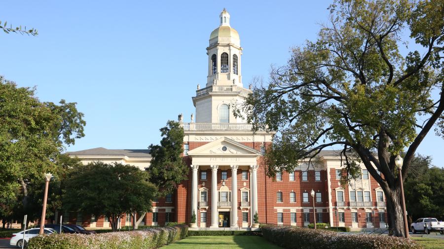 Photo of Baylor Campus and Pat Neff